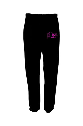 HLG Sweatpants With Pockets (Pink Logo) 