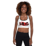 We Up HLG Padded Sports Bra (red Logo)