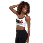 We Up HLG Padded Sports Bra (red Logo)