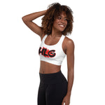 We Up HLG Padded Sports Bra (red Logo)