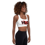 We Up HLG Padded Sports Bra (red Logo)