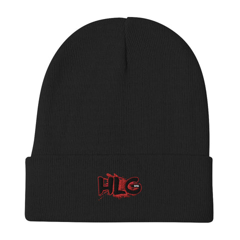 HLG Embroidered Beanie (Red Logo)