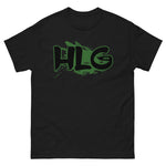 HLG Men's heavyweight tee (Green Logo)