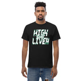 Leaf print Men's heavyweight tee (Jordan Green)