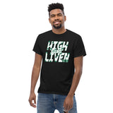 Leaf print Men's heavyweight tee (Jordan Green)