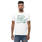 Leaf print Men's heavyweight tee (Jordan Green)