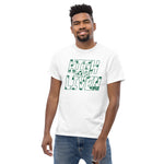 Leaf print Men's heavyweight tee (Jordan Green)