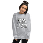 Leaf Print Unisex Sweatshirt (Black Logo)