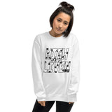 Leaf Print Unisex Sweatshirt (Black Logo)