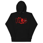 HIGH LIVEN  Hoodie (Black/red Logo)