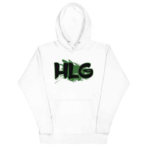 HIGH LIVEN Unisex Hoodie( Green/Black Logo)